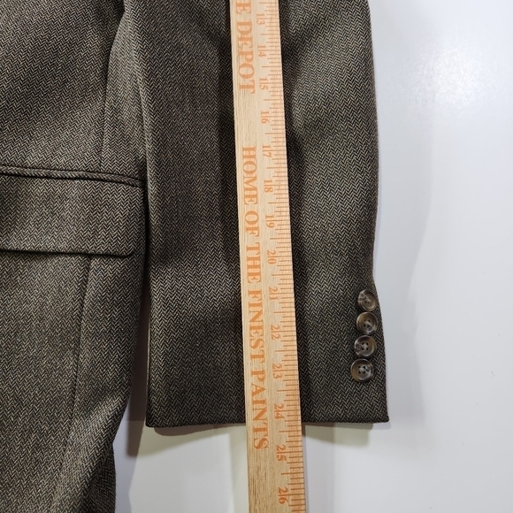 Ralph Ralph Lauren Mens 41R 100% Lambswool Herringbone Blazer Sport Coat Jacket - Picture 11 of 12